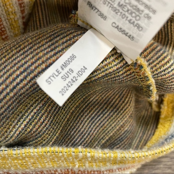 Madewell Yellow Tank Texture & Thread Tie-Front Tank Top Smithfield Stripe Sz S - Picture 9 of 10